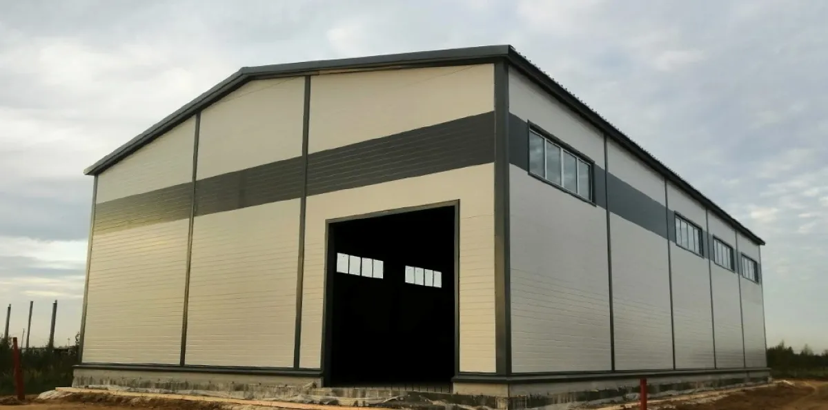 Ангар из сэндвич-панелей 18х30 м фото